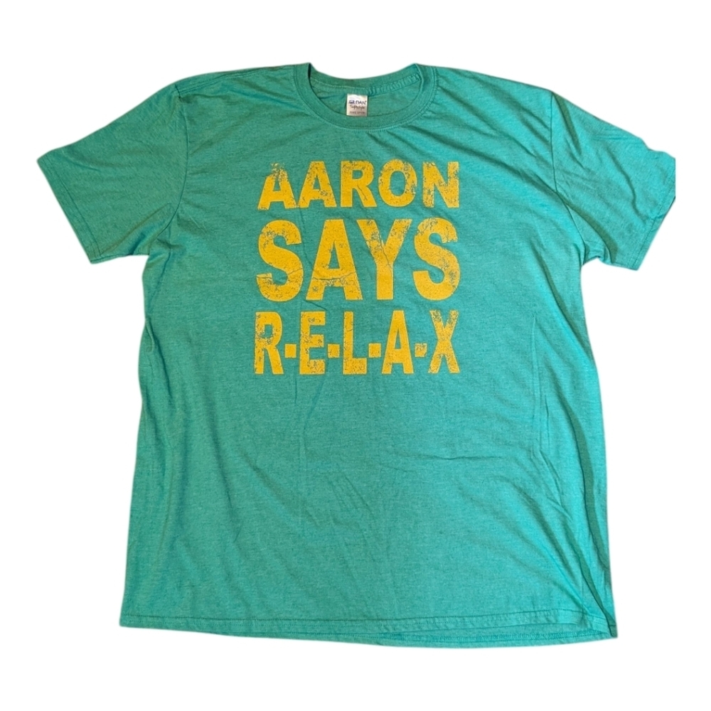 "Aaron Says" GREEN BAY PACKERS Short Sleeve Shirt - Picture 2 of 7